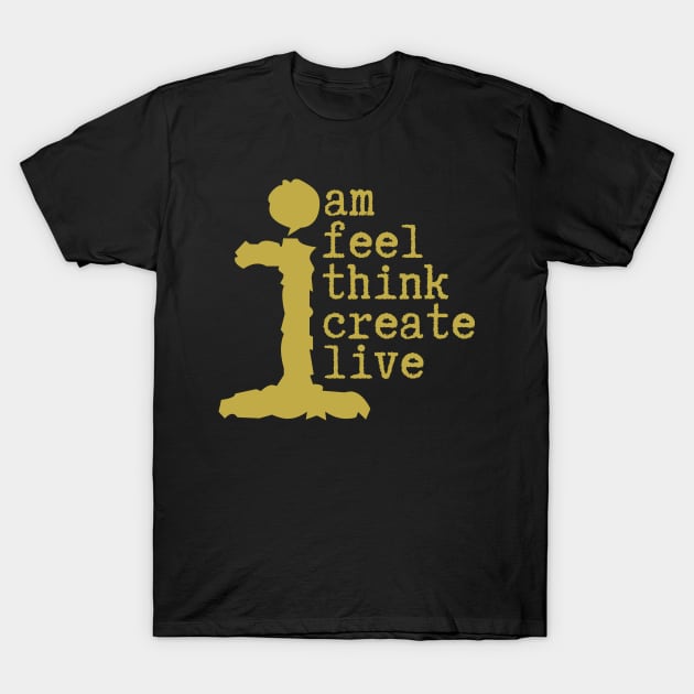 Human Am I Life Instructions T-Shirt by JSJ Art